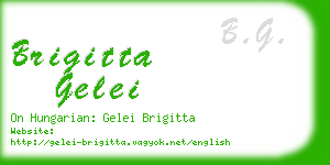 brigitta gelei business card